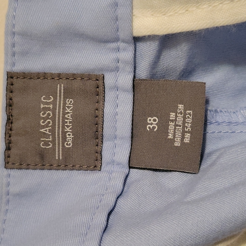 NWT Gap Khakis Baby Blue 38 Waist - Picture 5 of 6